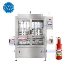 Automatic Bottle Capping and Filling Machine for Thick Sauces