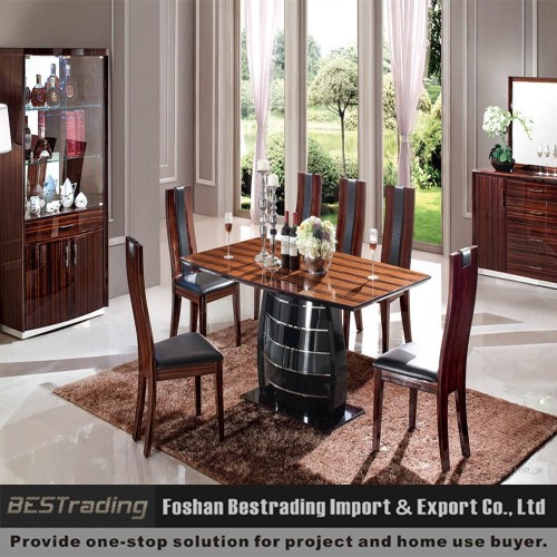 modern dining table set,extendable modern dining table