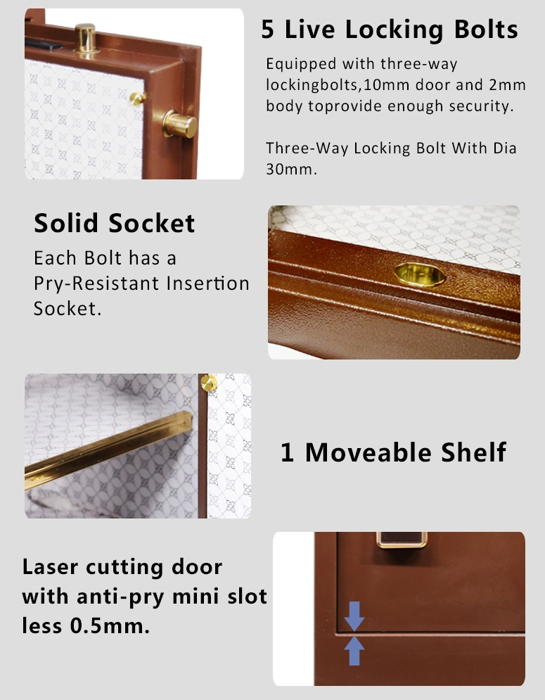 Large Security Safe Lock Box High Security Safe Box, Office Home Solid Steel Heavy Duty Electronic Digital Luxury Safe/