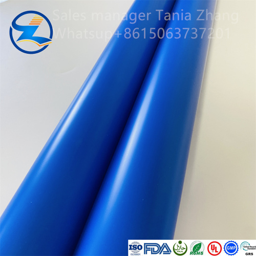 Roll Film Pvc Warna Biru disesuaikan