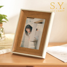 Dual Tone Walnut Tabletop Picture Frame