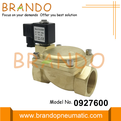 0927600 1 1/2 &#39;&#39; Normalde kapalı pirinç solenoid valf