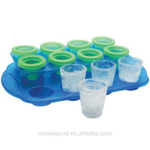 12PC Ice Shot Glasses Set with Serving Tray
