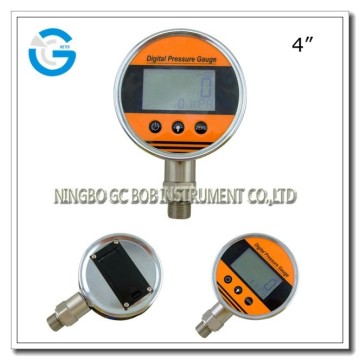 High quality 4 inch stainless steel digital pressure meter with bottom mounting