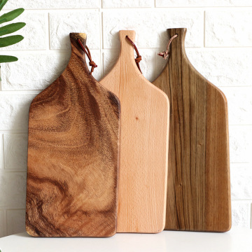 Rectangle Whole Wood Kitchen Cutting Board Solid Wooden Fruit Chopping Board Bread steak cutting Trays