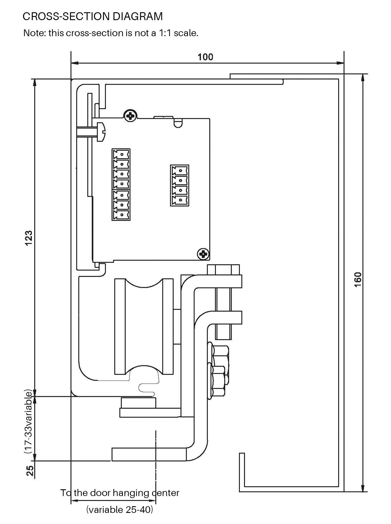 DEPER 120A electronic automatic sliding door opener for hospital