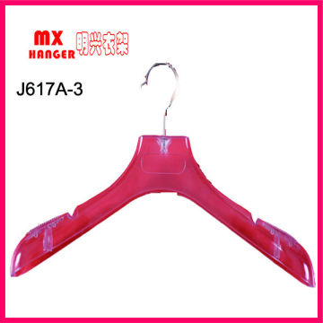 red plastic hanger
