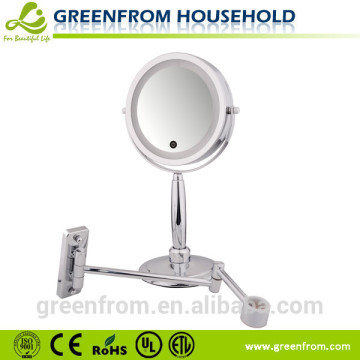 Led Shaving Round Table Stand Mirror