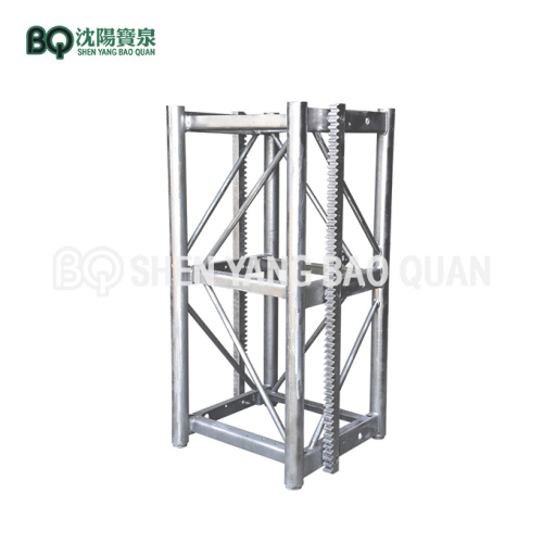 Hot Dip Galvanized Mast Bagian untuk Hoist Konstruksi