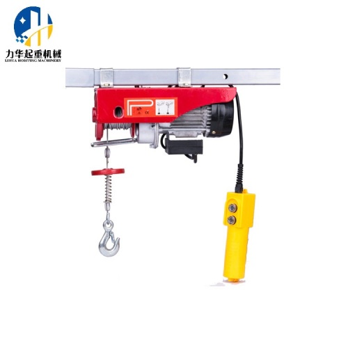 400/800 PA Mini electric hoist dengan tali kawat