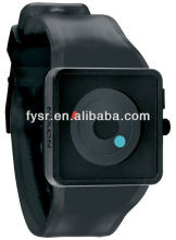 cool design fancy silicone waist digital watch for ladies