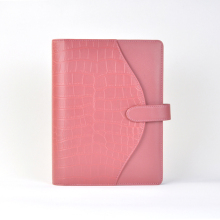 Custom PU Leather 6 Ring Binders - Leather Office Agenda Organizer with Card Holder