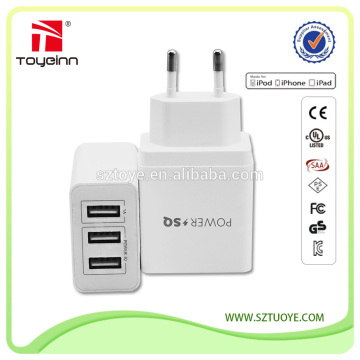smart phone USB Wall Charger 17W 3-Port Multi-Port USB Charger
