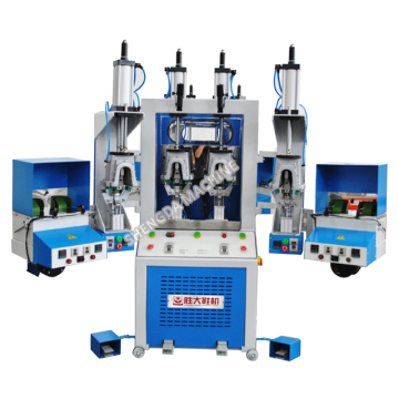 Sport shoe making shoe upper backpart shaping machine