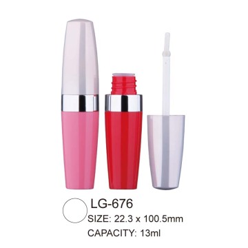 Plastic Round Lip Gloss Tube With Middle Ring