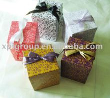 ribbon bow storage gift box with removable lid for Christmas, Mothers' Day, Valentine's Day, Birthday gifts packing