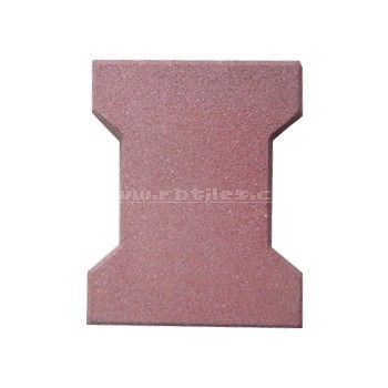 Bone-shape rubber paver