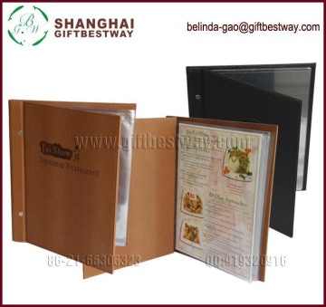 Factory directly Faux Leather PU Menu Covers