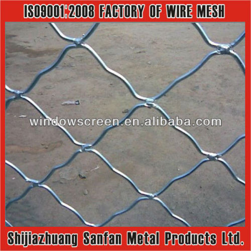 Sports field chain link fence