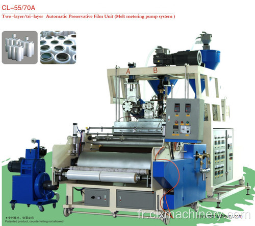 LLDPE Film plastique Double vis Cast Film Machine