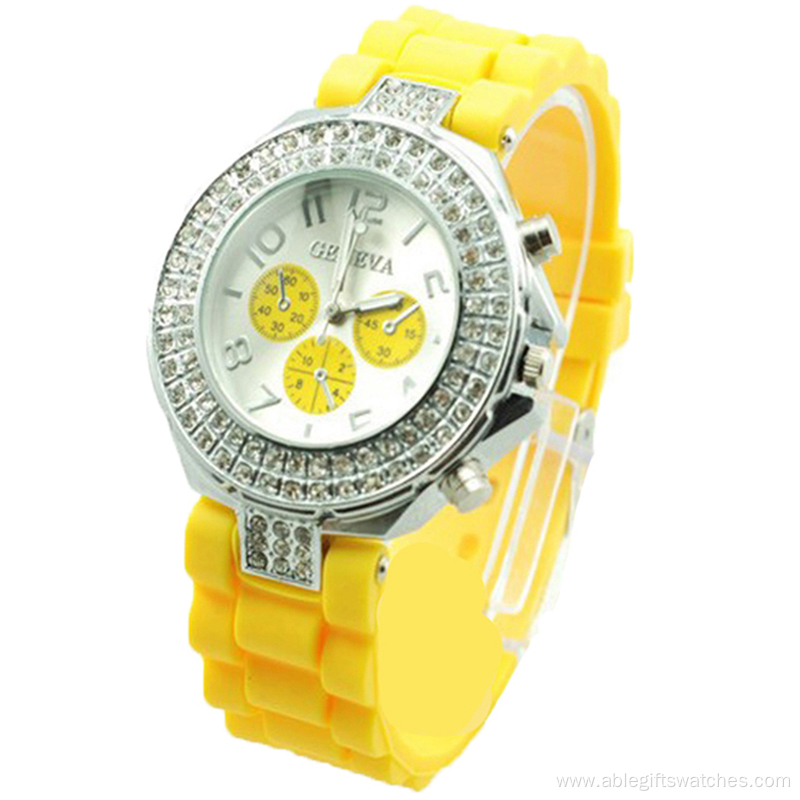 New Fashion Colorful Girls Silicone Wrist Watch