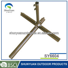 Patio umbrella round steel cross umbrella base