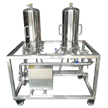 Multi Cartridge Filter Housing Skid With Pump