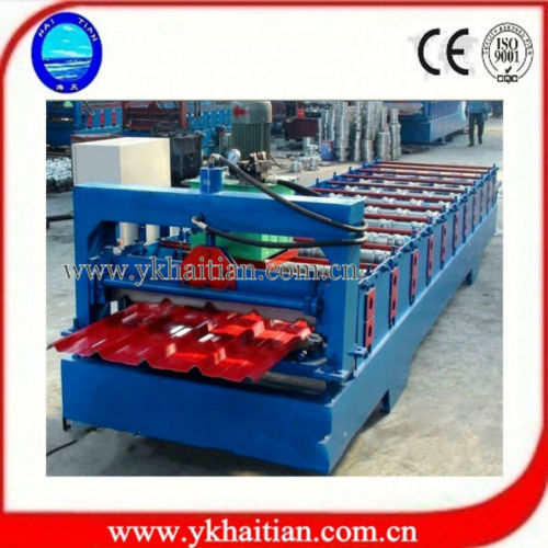 Colored Flat Corrugated Steel Roof Machinery