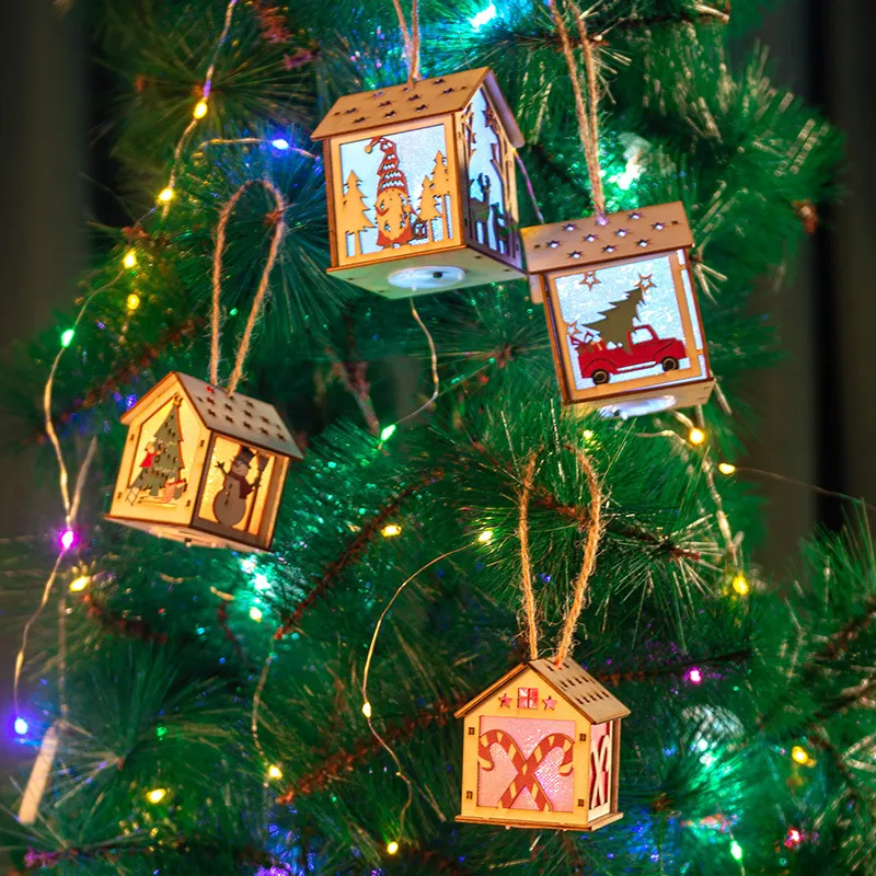 Enchanting Santa House Puzzle Lamp for Festive Decor