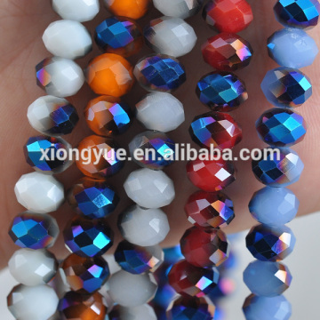 2014 popular frosted glass beads!!! pujiang factory frosted plating beads