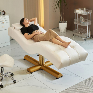 Luxury Reclining Salon Skin Care Chair for Facials and Massages