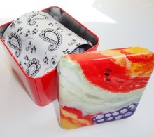 Decorative Gift Tin Box for Ties Scarf Cravat