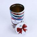 Egg roll tin color printing candies tin