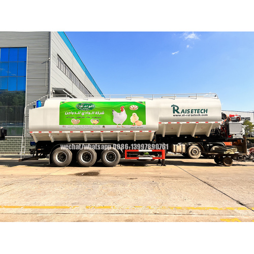 Aluminium Alloy 50-60m³ Bulk Feed/ Cereal Transport Semi Trailer