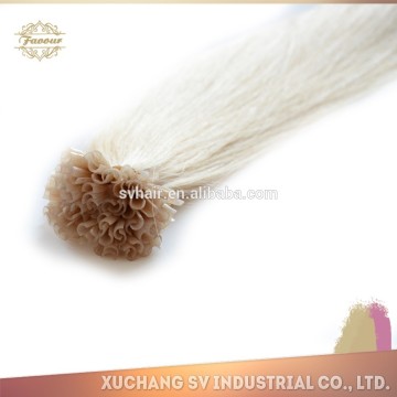 high Quality u tip hair/nail tip hair extensions/remy u tip keratin human hair extension 60#