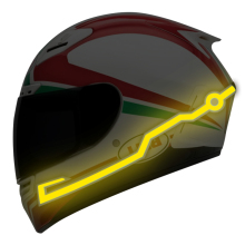 EL Light Tape Safety Glowing Sticker for Motorcycle Helmet - LED Strip Flashing Lighting