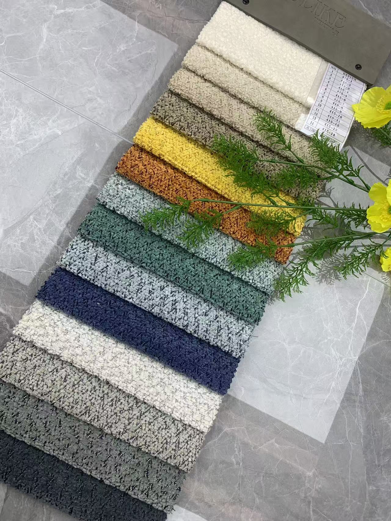 Tissu d'ameublement décoratif en chenille pour meubles Decorative Chenille Upholstery Fabric for Furniture