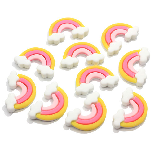 Leuke Flat Back Kleurrijke Cloud Resin Cabochons Versieringen Voor Scrapbooking Ambachten DIY Haarelastiekjes Centra Accessoires