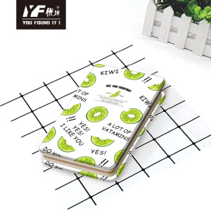 Custom fruit family style cute metal cover notebook hardcover diary