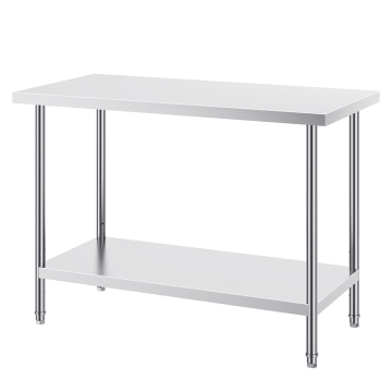 Stainless Steel Prep Table With Under Shelf