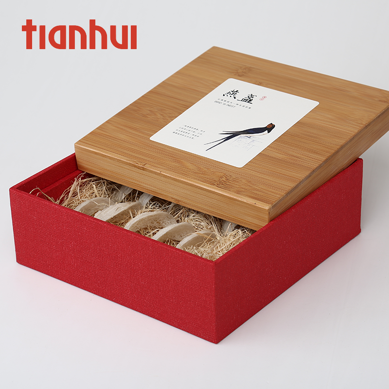 Classical paper square gift bird nest box packaging