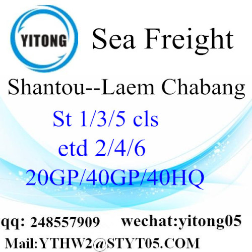 Fret maritime de Shantou à Laem Chabang