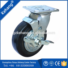 100mm -200mm black rubber wheels,4 inch iron wheels