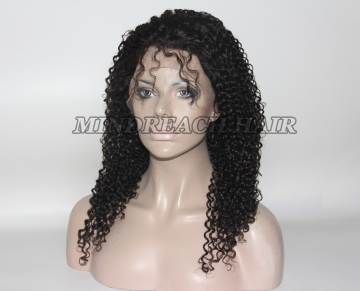 1b color glueless full lace wig curly lace wig indian women hair wig decent quality silk base wig