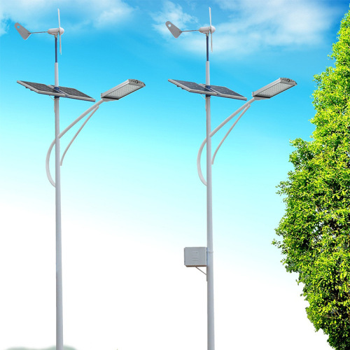 Lumière LED extérieure solaire hybride de réverbère solaire de panneau solaire de vent