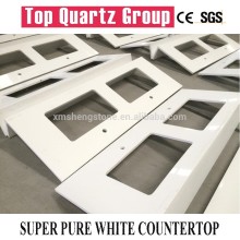 Hot sales pure white quartz stone countertop
