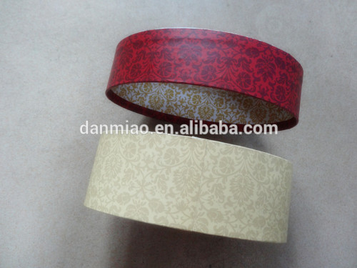 double colour with workmanship jewelry round paper box