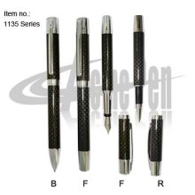 Carbon fiber Ball Pen and Roller Pen Twin pen set