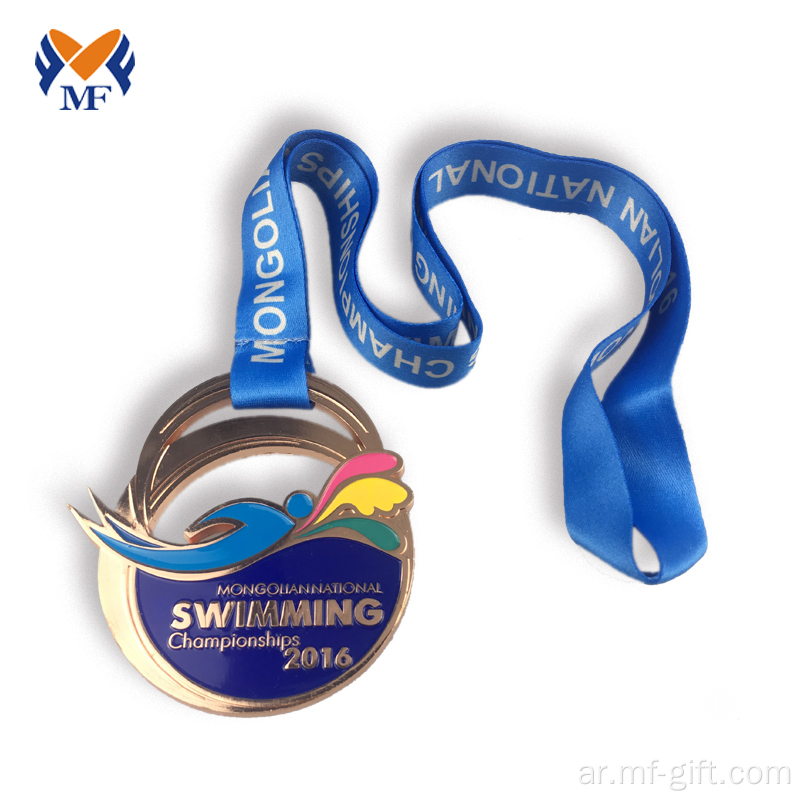 شراء ميدالية سباحة الميدالية الرياضية البرونزية