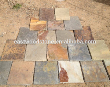 natural thin strip rusty roof tiles for villa